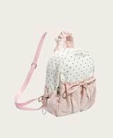 Ribbon Polka Dot Canvas Backpack – Cute College & Commuter Bag