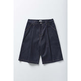 Raw denim bermuda shorts