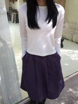 ベイパーアンゴラクロップTシャツ（3c）
