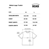 ステッチロゴTシャツ ブラック