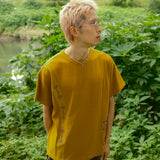 Sewing stuff half T-shirts / Mustard