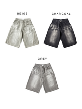 Amber Washed 8/10 Bermuda Pants (3color) (No.962)