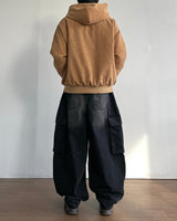 Work Corduroy Hood Zip-Up