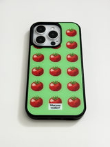 フルーツテトリスグラスバンパーケース - tomato