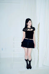 Love blossom skirt (Black) 