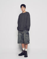 26SS UTILITY DYING DENIM SHORT PANTS