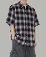 Swallow short-sleeved check shirt