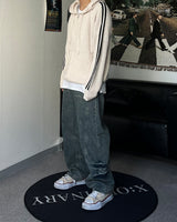 CB Track Knit Hood Zip-up (4C)