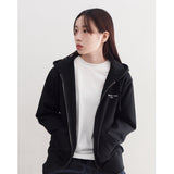 ヌーヴェルヴァーグフーディージップアップ (BLACK)