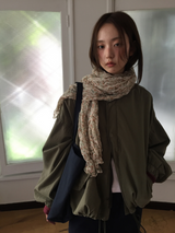 Bell half-neck peach field jacket (4color)