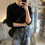 LMN St. リブド 3 バートンヘンリーネックロングスリーブ (4 colors)
