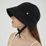 VA Curved Oval Metal Bonnet Hat / Black