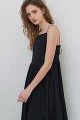 Summer tie dress_black