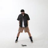 コーデュロイロゴハーフパンツ CAMEL