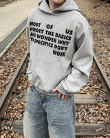 Stay Lettering Cropped Hoodie