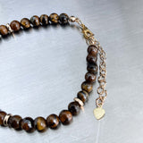 Stellar Tiger's Eye Beaded Bracelet