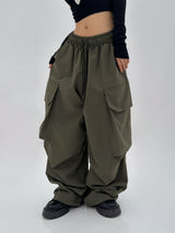 (UNISEX) WIDE BOX-POCKET LOOSE-FIT AUTUMN DENIM