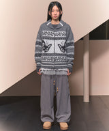 PEPE COWICHAN KNIT ZIP-UP (GRAY)_F24ZA960