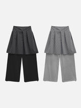[Detachable] Dot Wrap Skirt Sweatpants (2c)