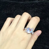 Big Heart gemstone Ring