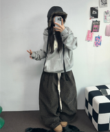 ソフティ💍レオパードコーデュロイバルーンロングパンツ 🤎💚2カラー