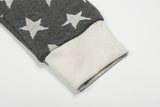 Dot&Star Patten Hooded Zip-up