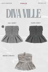THE FANCE | Ruched Tube DIVA VILLE TOP