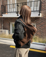 Seah Eyelet Leather Shoulder Bag