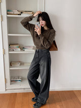 Winter Daily Basic Round Knit (11color)