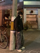 Tachi washed cargo denim pants