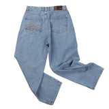 Essential Relaxed Denim Pants (Light Blue)