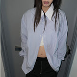 OVER STRIPE STRING SHIRT