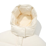 ARCH CHERRY FLEECE MIX CROP DOWN JUMPER [IVORY]