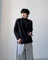 フリースハーフネックロングスリーブ