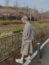 Wide Sweat Bermuda Pants 3C