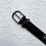 Dark Metal Floral Detail Belt