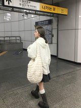 ミニザンフラワーエンボスクロップパーカー（6c）