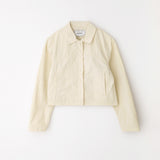 Hidden zipper light jacket Cream