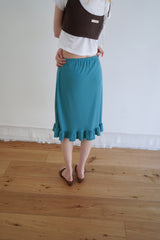 Aile frill skirt_teal