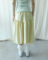 MONET LACE SHIRRING SKIRT