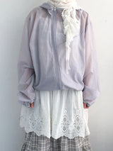 Light touch cropped hooded jacket