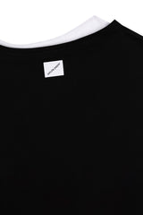 UNBALANCED LAYERED SLEEVELESS (BLACK)