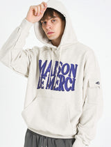 UNISEX Cargo Pocket DISPLACE Logo Hood Oatmeal(FCE1TS102M)