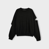 3タップダメージカッティングスウェットシャツ (3color)