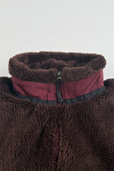 Retro deep pile fleece jacket