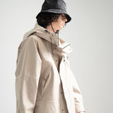 3 Layer Hard Shell Long-Jacket - BEIGE