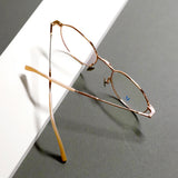 Knouun Round titanium glasses CODE. 101. D Rose Gold