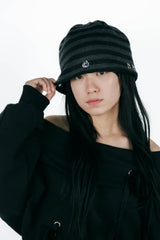 ribbon beanie(border)
