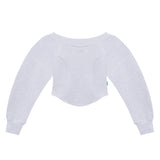 Off-the-shoulder sweatshirt