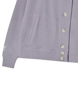 BUTTON UP CARDIGAN PURPLE